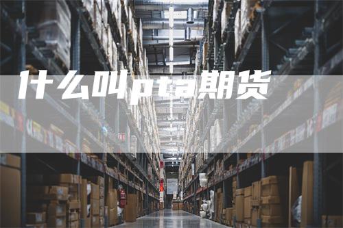 什么叫pta期货