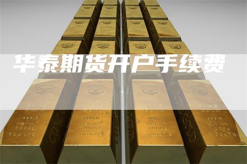 华泰期货开户手续费