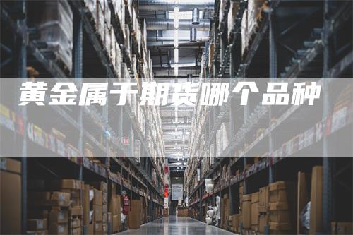 黄金属于期货哪个品种