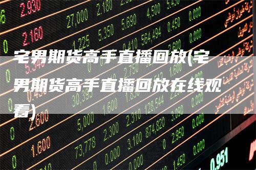 宅男期货高手直播回放(宅男期货高手直播回放在线观看)